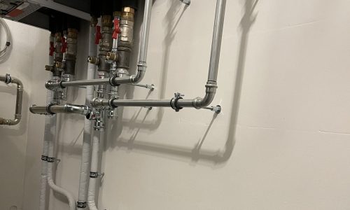 Verrohrung Kaskaden Wärmepumpe Viessmann